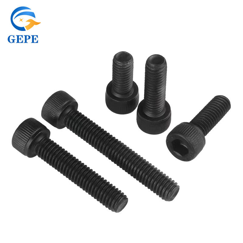 DIN912 écrous et boulons Noir Hexagon Socket vis Alloy Hexagon Socket Cap vis Hex Boulons